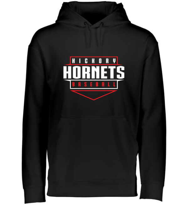 Hickory Baseball Black Dry Fit Hoodie