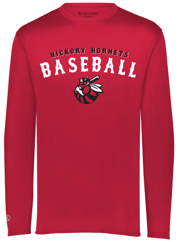 Hornets Baseball Red Momentum Dry Fit Long Sleeve