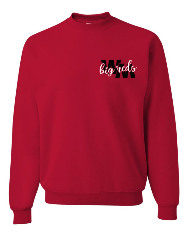 WM Big Reds Curly Emblem Red Sweatshirt